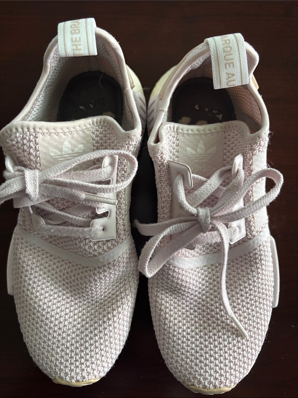 adidas Women’s Knit Lace-Up Sneakers - Pale Pink